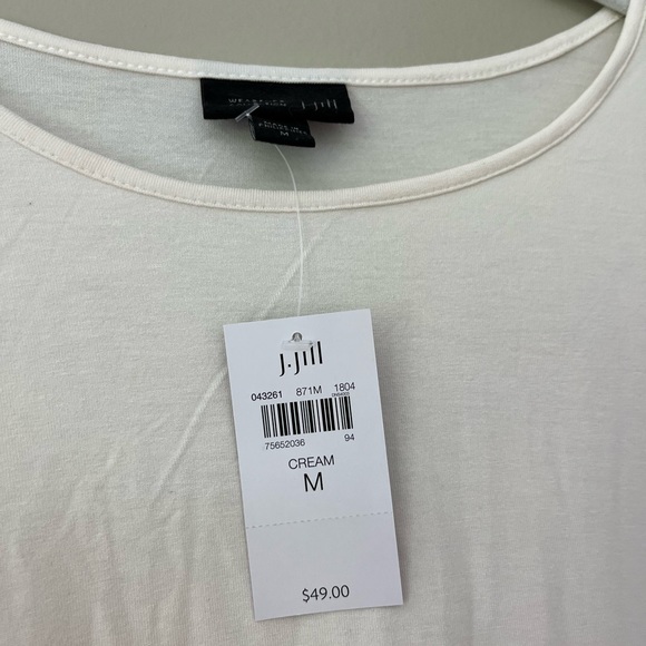 NWT J. Jill Wearever Collection Cream Tank Top - Picture 4 of 4